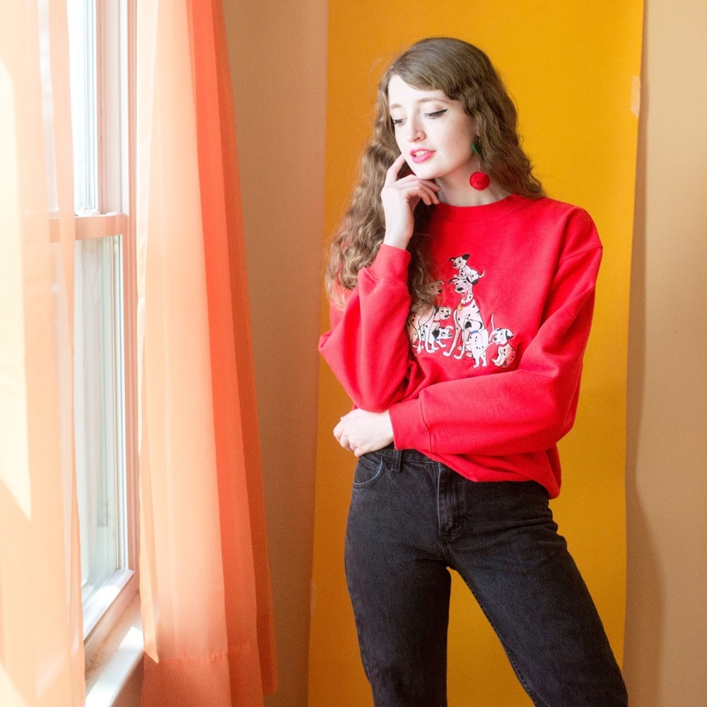 Walt Disney World 101 Dalmatians red sweatshirt